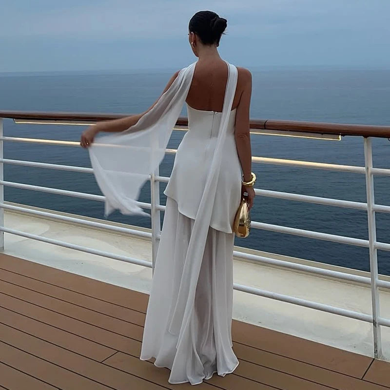 Laura - Strapless dress with ribbon