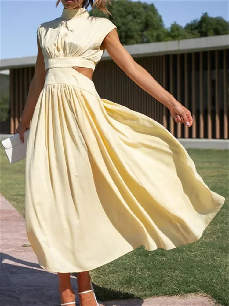 Olga - robe longue sans manches